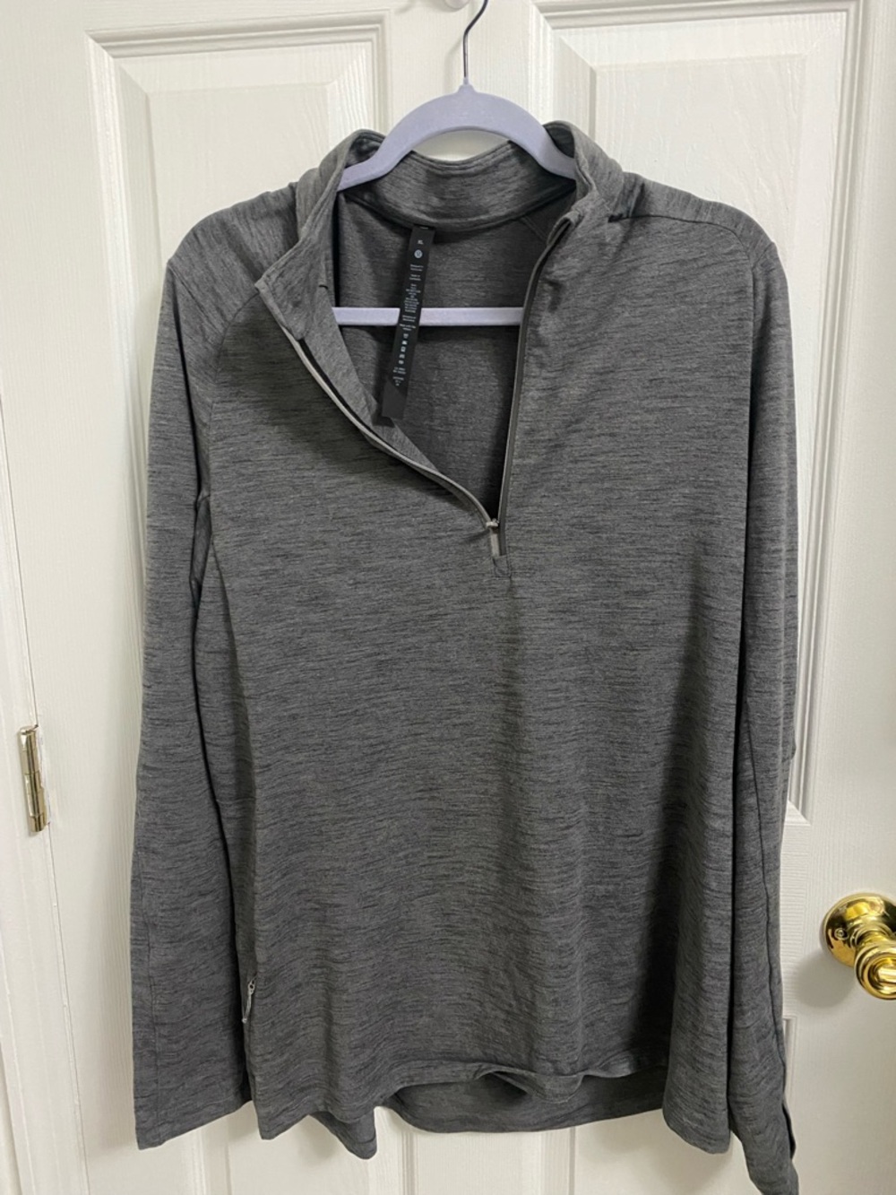 Men's Lululemon Gray Quarter-Zip pullover